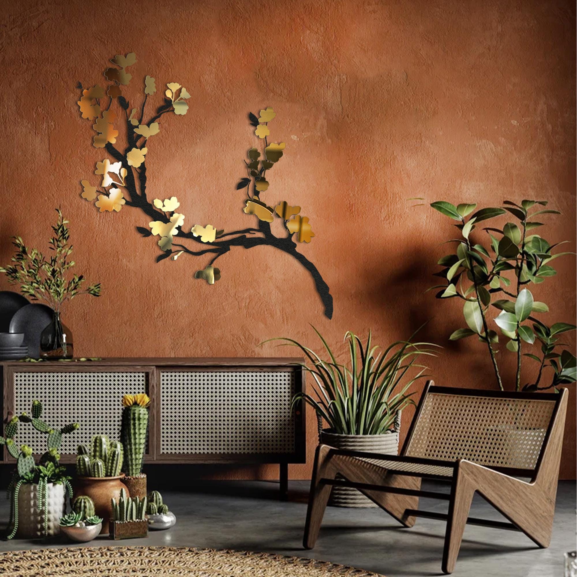 Extra Large Metal Branch Wall Decor: Modern Living Room Art - Etsy