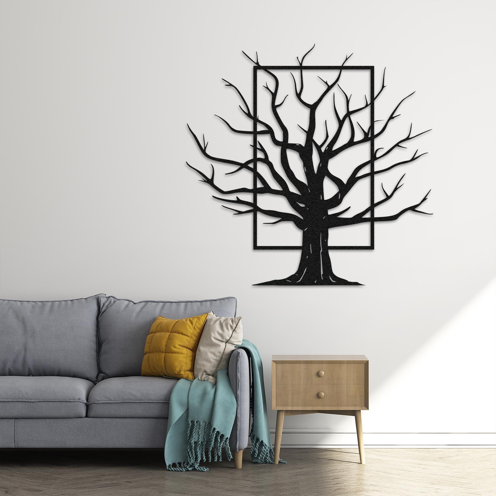 Extra Large Metal Tree Branch Wall Art: Farmhouse Decor - Etsy