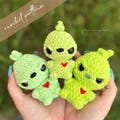 CROCHET PATTERN - Meanie Greenie | No Sew | Amigurumi | Crochet Plushie Pattern | Digital PDF File