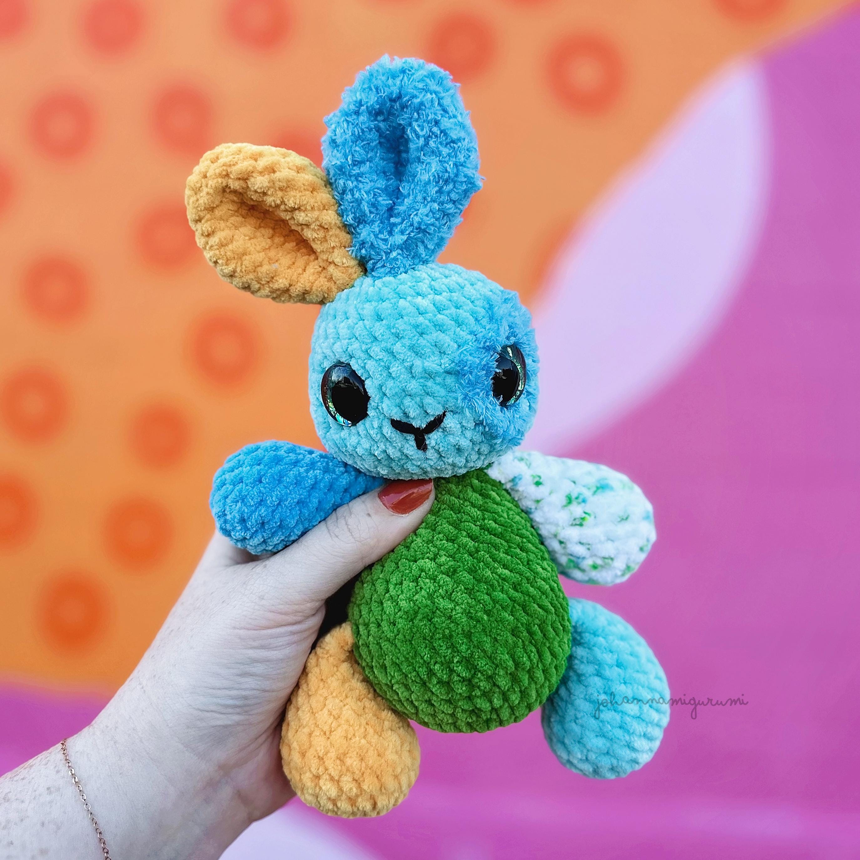 Scrappy Rabbit Amigurumi Crochet Rabbit Pattern – Bloom the Scrappy Bunny (digital PDF ...