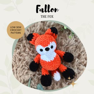 CROCHET PATTERN - Fallon the Fox | Amigurumi Crochet Fox | Crochet Plushie Pattern | Digital PDF File
