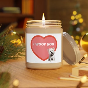 Westie Candle Gift For Dog Lover West Highland Terrier Gift For Westie Mom Scented Candle Gift Eco Friendly