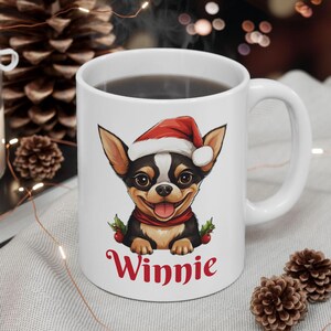 Personalized Chihuahua Christmas Mug: Dog Lover Gift