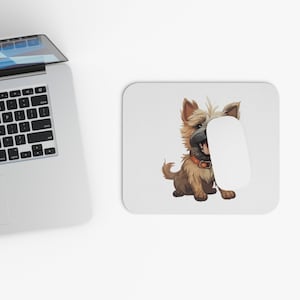 Cairn Terrier Dog Print Mousepad: Dog Lover Gift