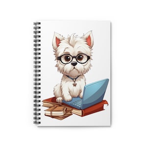 Westie Dog Notebook: Highland Terrier Gift for Dog Lover