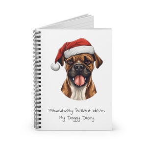 Boxer Notebook Gift For Christmas Notebook Boxer Gift For Dog Mom Gift For Dog Dad Gift For Dog Lover Gift For Writer Journal Gift Christmas