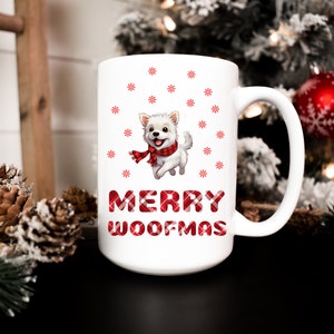 Westie Christmas Mug Gift For Dog Lover West Highland Terrier Holiday Mug Christmas Gift For Dog Mom Dog Dad Gift Westie Coffee Mug