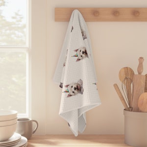 Westie Birthday Kitchen Towel: Dog Lover Gift