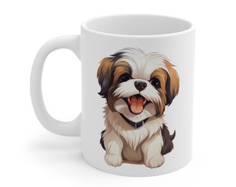 Shih Tzu Dog Mug: Gift for Dog Mom/Dad, Coffee/Tea Lover