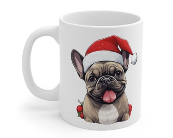 Personalized Frenchie Christmas Mug Dog Lover Gift Westie Gift Gift For Christmas Gift For Dog Mom Gift For Dog Dad, French Bulldog Mug