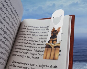 German Shepherd Dog Bookmark, German Shepherd Lover Gift for Book Lovers, Metal Bookmark for Dog Moms