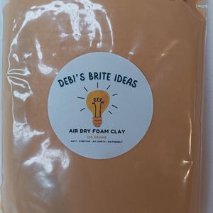 100G (firm soft) Sample Bag Cookie Dough Air Dry Foam Clay