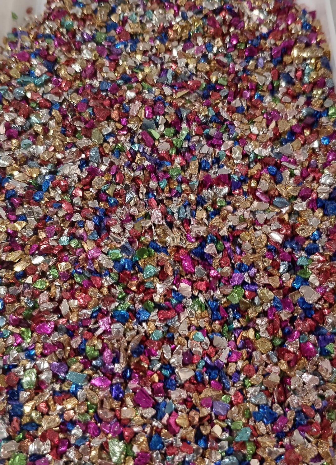 Crushed Glitter Rock Mixed Colors Sprinkle 100G New Container - Etsy