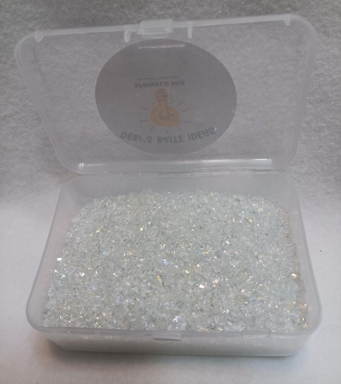 Crushed Glitter Rock Snowy White Sprinkle 100G - Etsy