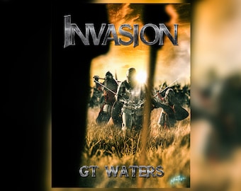 Premade Book Cover | Author Name + Title Editable | Invasion