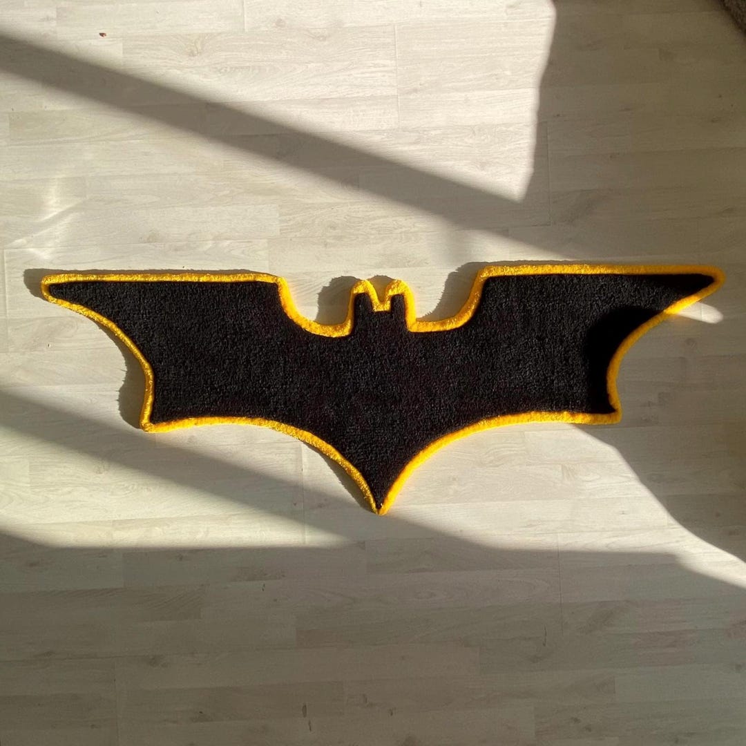 Bat Shape Rug – Gothic Home Decor, Wall Art (50