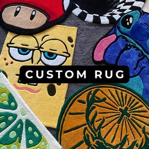 Custom Tufted Rug Design / Personalized Rug, Custom Tuft Rug, Customized Gift, Handmade Rug, Fluffy Rug, Handmade to Order