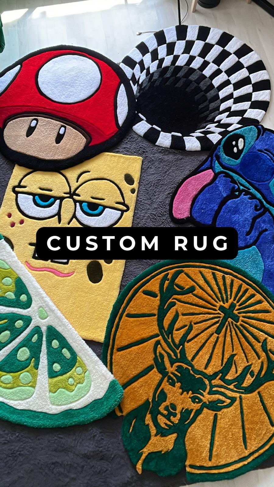 Custom Tufted Rug Design / Personalized Rug, Custom Tuft Rug, Customized Gift, Handmade Rug, Fluffy Rug, Handmade to Order