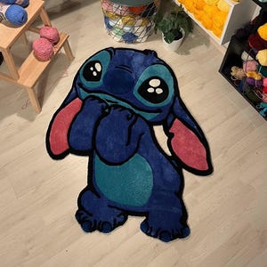 Handmade Tufted Stitch Rug / Handmade Rug, Tuft Rug / Housewarming Gifts / Fluffy Rug / Handmade Gift