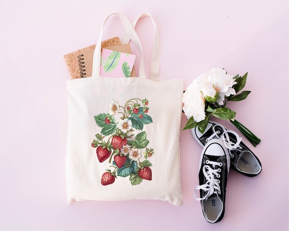 Strawberry Tote Bag: Reusable Eco-Friendly Shopper