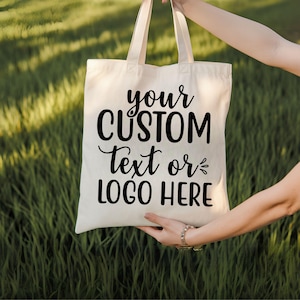 Wholesale Custom Tote Bag with Your Logo, Personalized Tote Bag for Events, Bulk Tote Bags for Business, Custom Wedding Favors, Canvas Bag