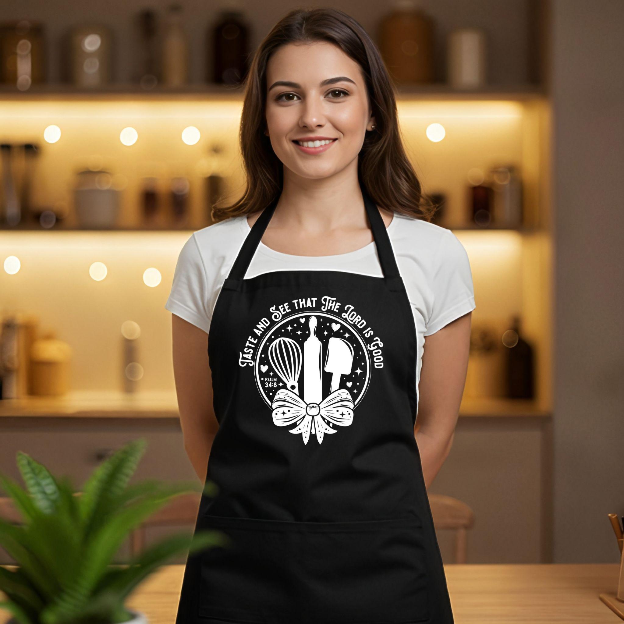Religious Aprons Christian Apron for Women, Religious Gift for Her, Scripture Verse ...