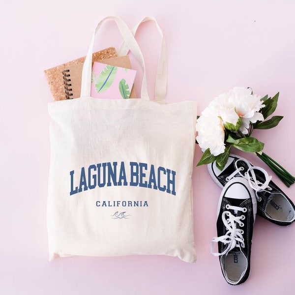 Laguna Beach Tote Bag, California Beach Tote Bag, Beach Tote Bag, Vacation Tote Bag, Laguna Beach CA, Traveler Tote Bag, Travel Lover Tote