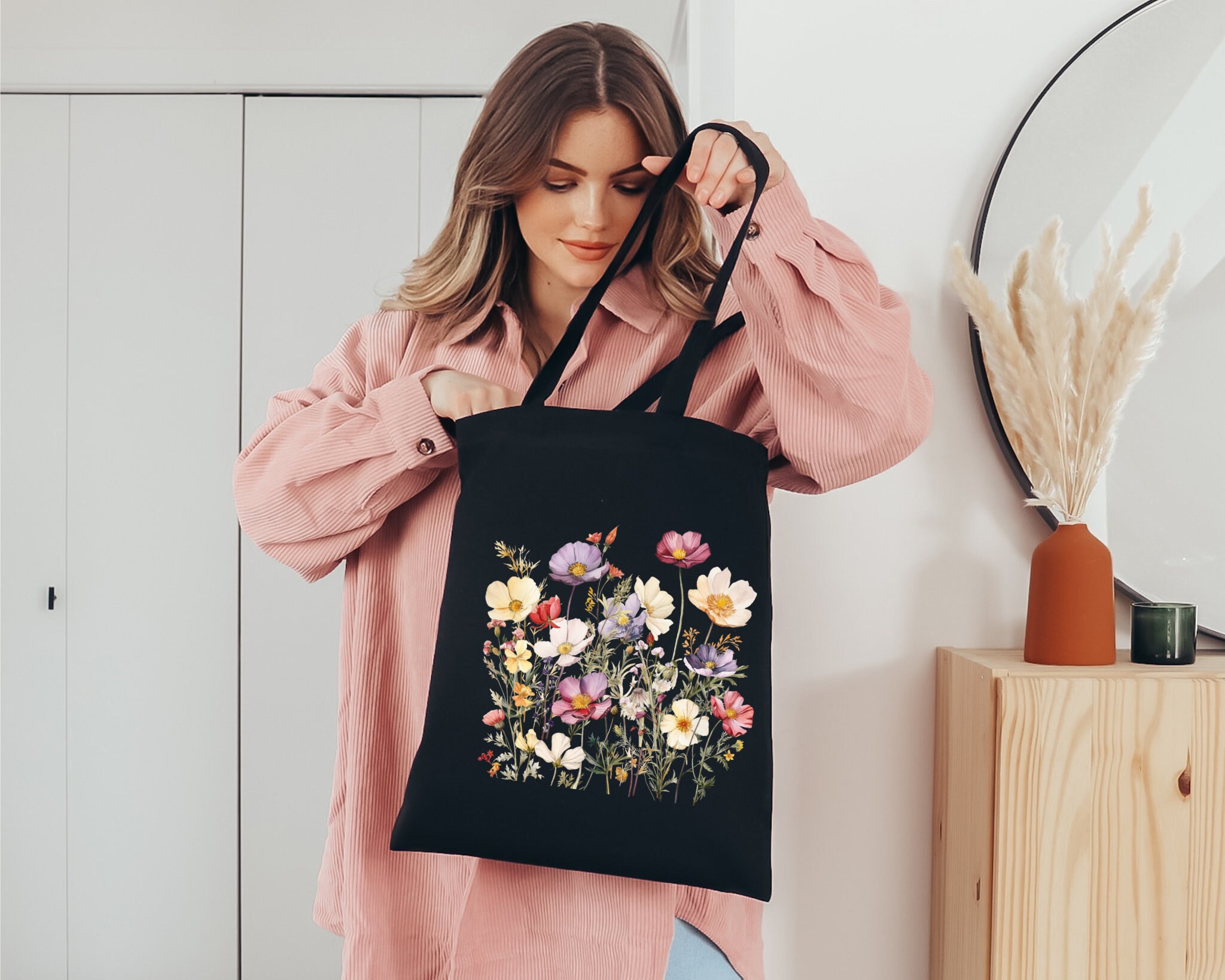 【GROVE】 GRVB_FLOWER TOTE BAG / 追跡付 GROVE ♥ GRVB_FLOWER TOTE BAG/追跡付 (GROVE/トートバッグ