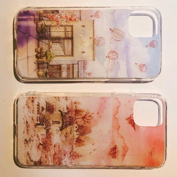Custom Handmade Phone Case｜Assorted Colors｜Birthday Gift Sweet & Cool Collaboration iPhone 14, iPhone 13, Graffiti, Mood Board Phone Case