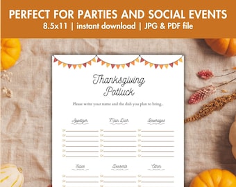 Thanksgiving Potluck Sign Up Sheet, Potluck Sign Up Sheet, Thanksgiving Potluck, Thanksgiving Potluck, Potluck Vorlage, Potluck Printable