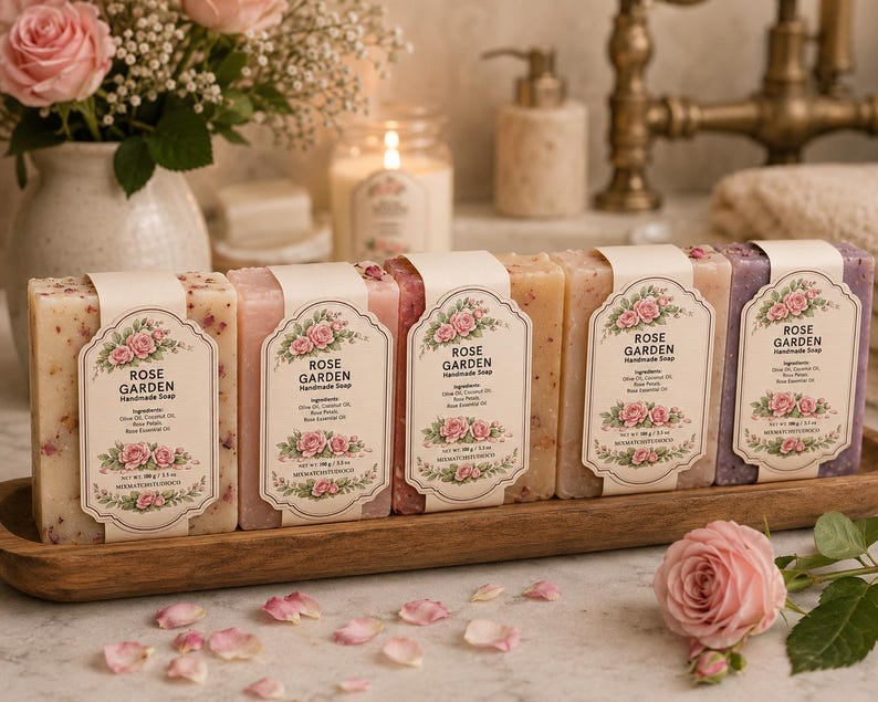 Rustic Soap Labels, Thank You Cards, Stickers (canva Templates) - Etsy ...