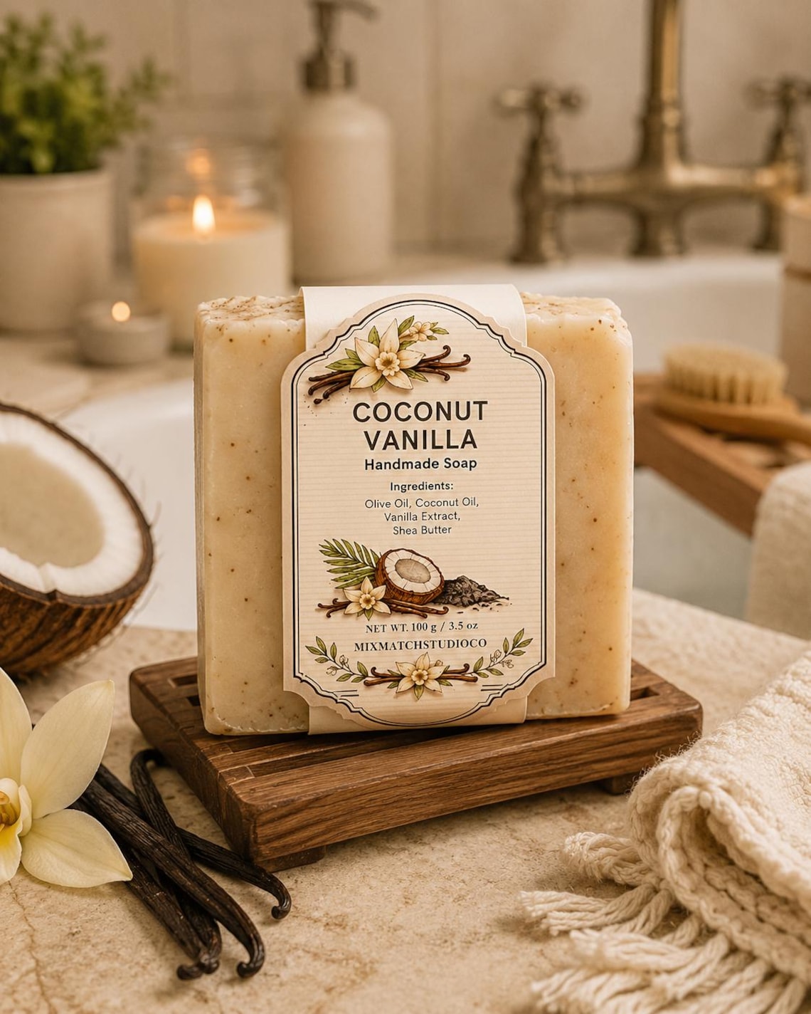 Rustic Soap Labels, Thank You Cards, Stickers (canva Templates) - Etsy