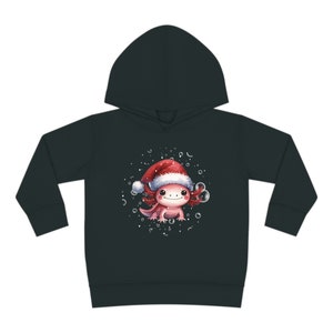 Toddler Pullover Fleece Hoodie, Winter Axolotl hoodie, Axolotl Sweatshirt, Christmas Axolotl shirt