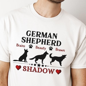 Personalized German Shepherd T-Shirt: Custom Dog Lover Gift