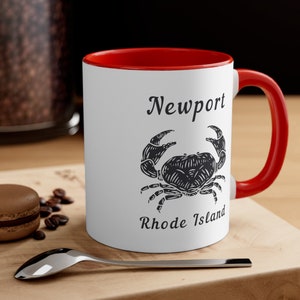 Newport Rhode Island Coffee Mug 11oz Newport RI Vacation Mug Gift | New England Beach Nautical Mug Gift for Fisherman East Coast Mug Crabber