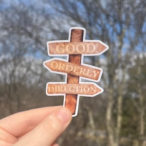 Good Orderly Direction: GOD Recovery Sticker, Sobriety Gift, Spirituality Sticker, Addiction Recovery Sticker, AA Na Gift, Sober, Waterproof
