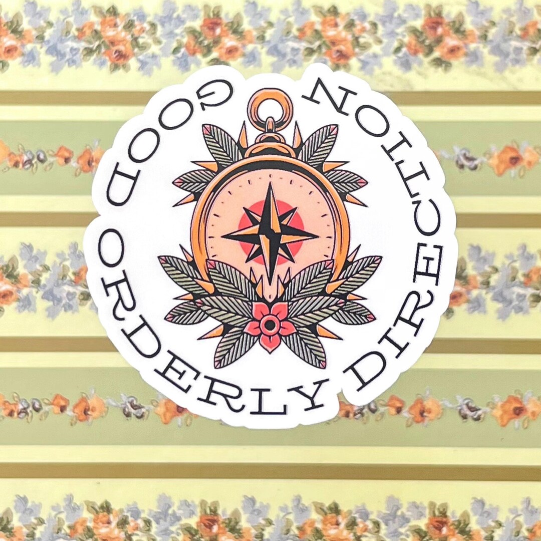Good Orderly Direction Compass Sticker, Recovery, Sobriety, Sober ...