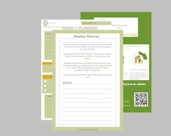 Weekly Success Planner - Productivity Boost & Goal Achievement Organiser