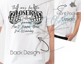 LOSERS Post Malone & Jelly Roll “losers” Inspired Digital Design PNG - Etsy