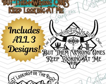 Wrong Ones - Includes 3 Designs - Post Malone & Tim McGraw “Wrong Ones” Inspired Digital Design PNG