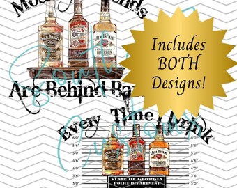Brantley Gilbert & Jelly Roll “Behind Bars” Inspired Digital Design PNG