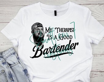 My Therapist Is A Good Bartender- Post Malone & Jelly Roll “Losers” Inspired Digital Design PNG