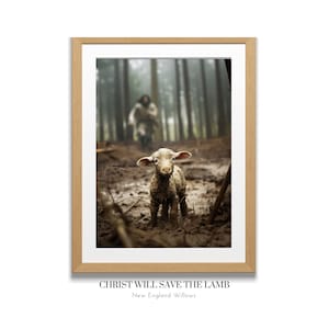 Jesus and the Lamb Digital Download, LDS art, LDS quotes, Relief Society, come follow me, latter-day saint, latter day saint, Christ modern