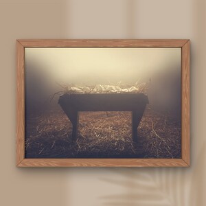 Christ the Lamb is Born Nativity Manger Digital Download