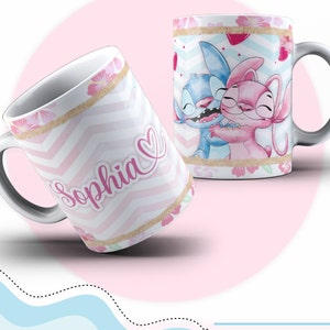 Cartoon girl Mug Gift mug name