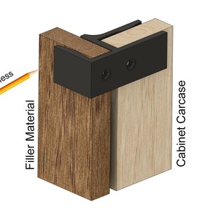 Cabinet Filler Holder, Filler Scribe Holder, Carpenter Scribe Tool, Scribe Jig, 17.5-18.5mm