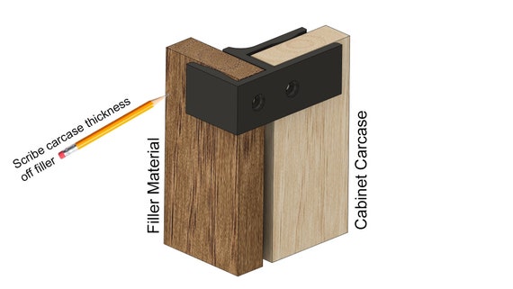 Adjustable Cabinet Scribing Jig Set – Marking Tool For 16-18mm Panels, Fillers & Toe Kicks