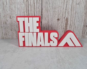 The Finals 3D Printed Desk Sign: Gamer Decor Gift - Available in 2 sizes