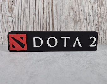 Dota 2 Desk Sign: 3D Printed Gamer Decor