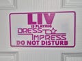 Personalized Dress to Impress Door Sign | Do Not Disturb - Custom 3D Printed Name & Game product logo